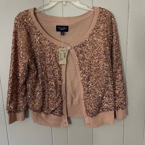 American Eagle copper sweater